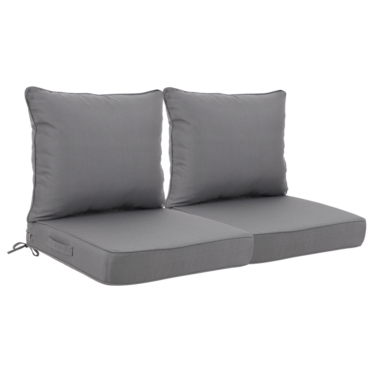 24x24 Inch Outdoor Deep Seat Cushion Set - Waterproof Fade-Resistant Patio Furniture Cushions