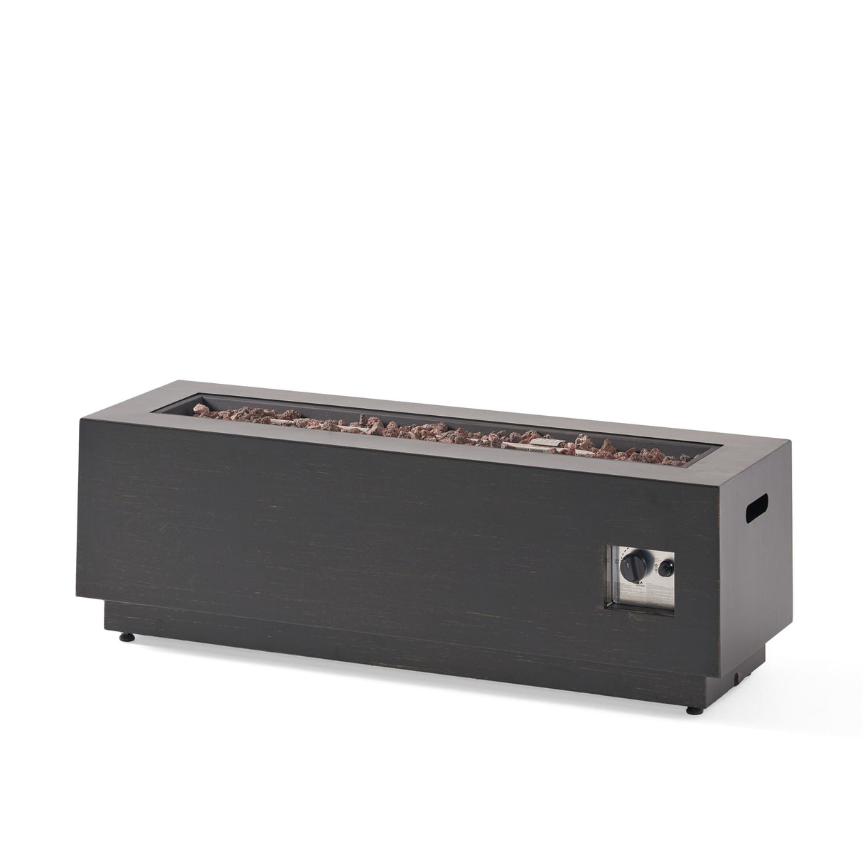 Modern Rectangular Iron Fire Pit 50, 000 Btu