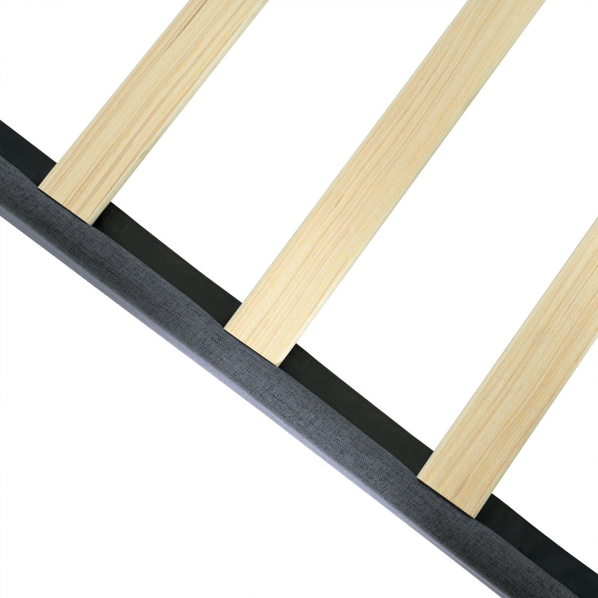 Modern Queen Size Upholstered Platform Bed Frame