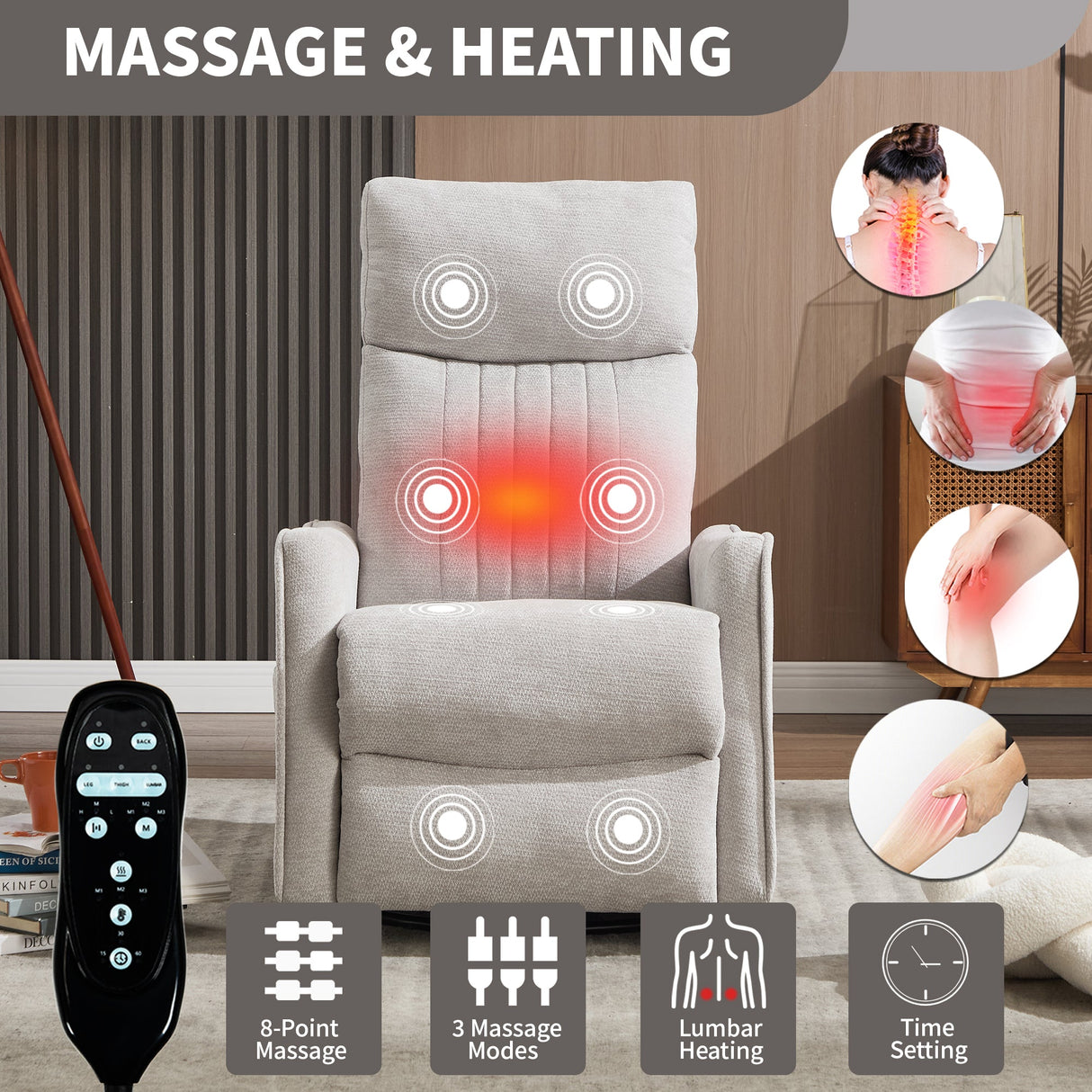 Comfortmax Swivel and Rocking Recliner