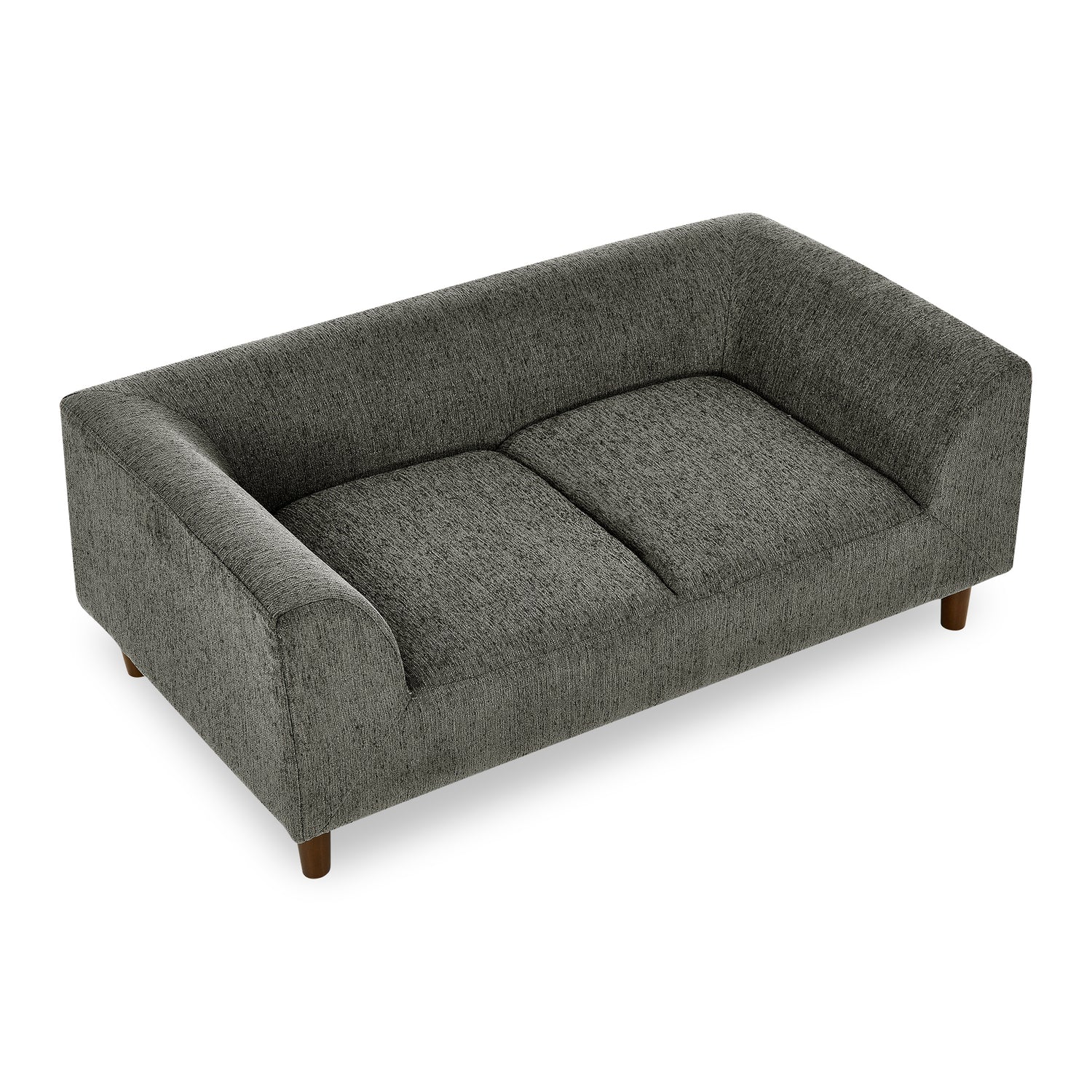 Modern Rectangular Pet Sofa with Backrest and Armrests