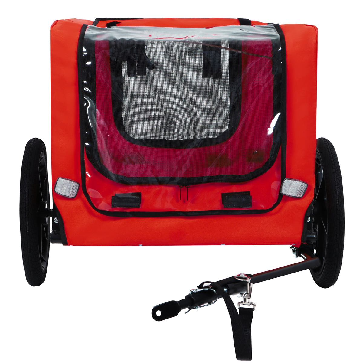 Pet Bike Trailer with Foldable Steel Frame - Small & Medium Pets