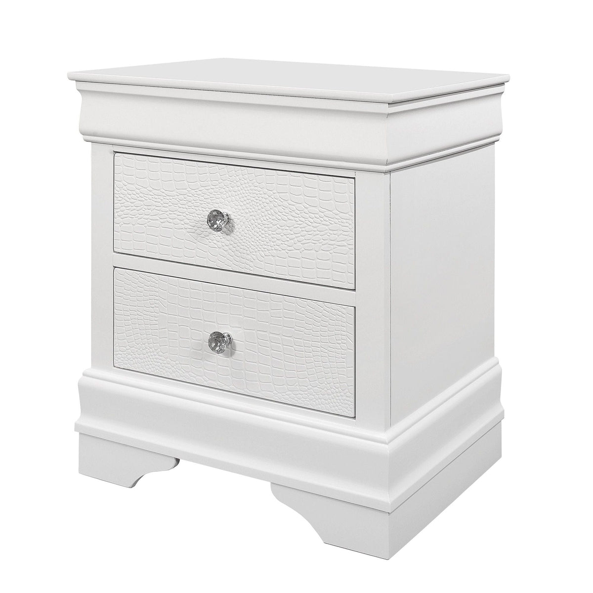 Shaker - Crocodile Metallic Nightstand