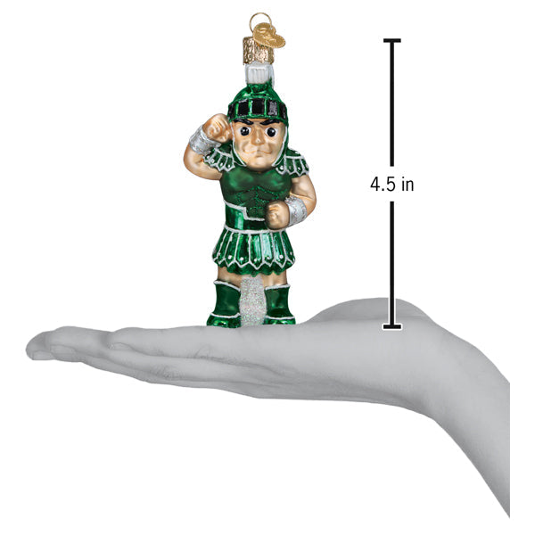 Michigan State Sparty Ornament 4.5 x 2.25 x 1.5 Inches by Old World Christmas