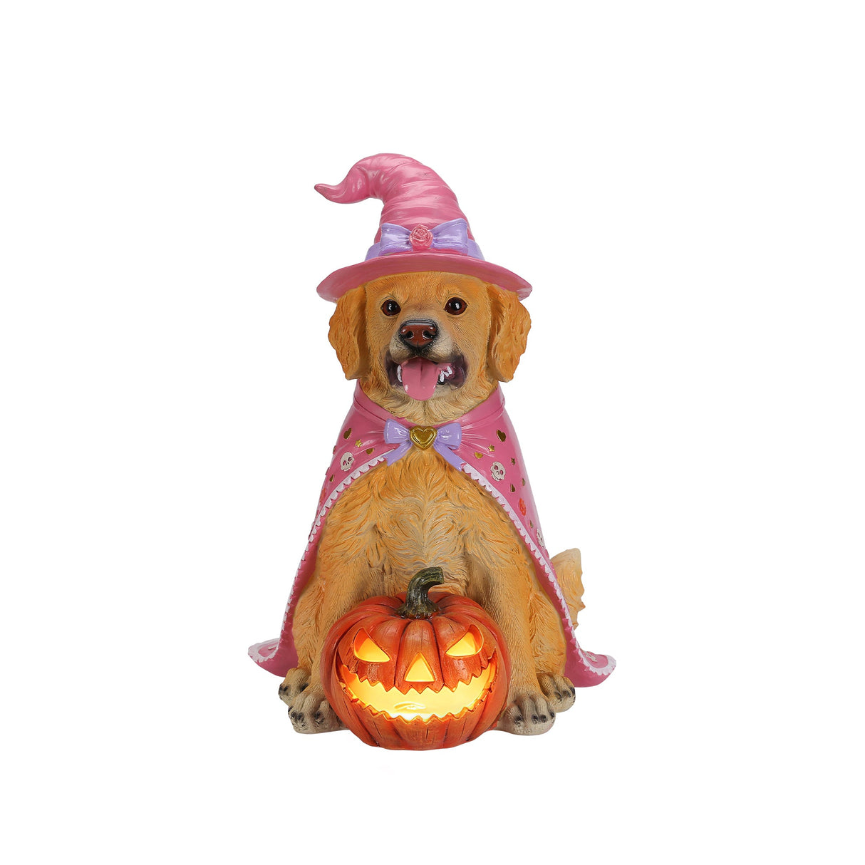 Halloween Golden Retriever Dog Statue