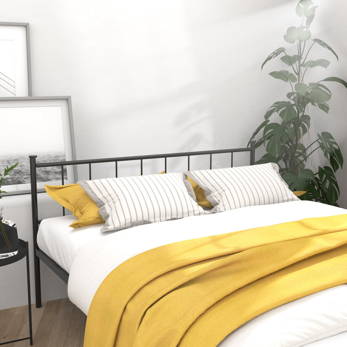 Queen Size Bed Frame, Headboard and Footboard