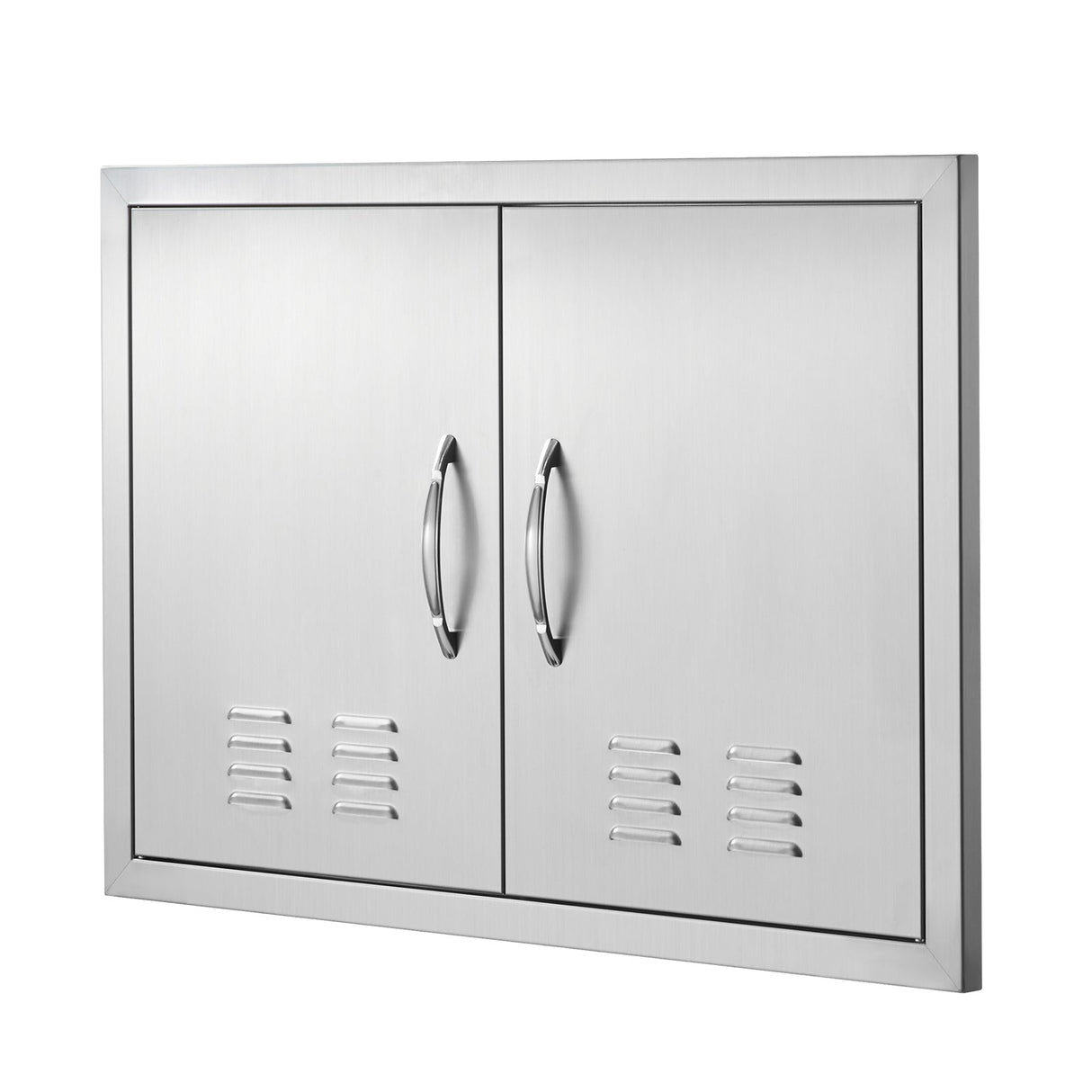 BBQ Access Door, 30W x 21H Inch Double Stainless Steel Outdoor Kitchen Door
