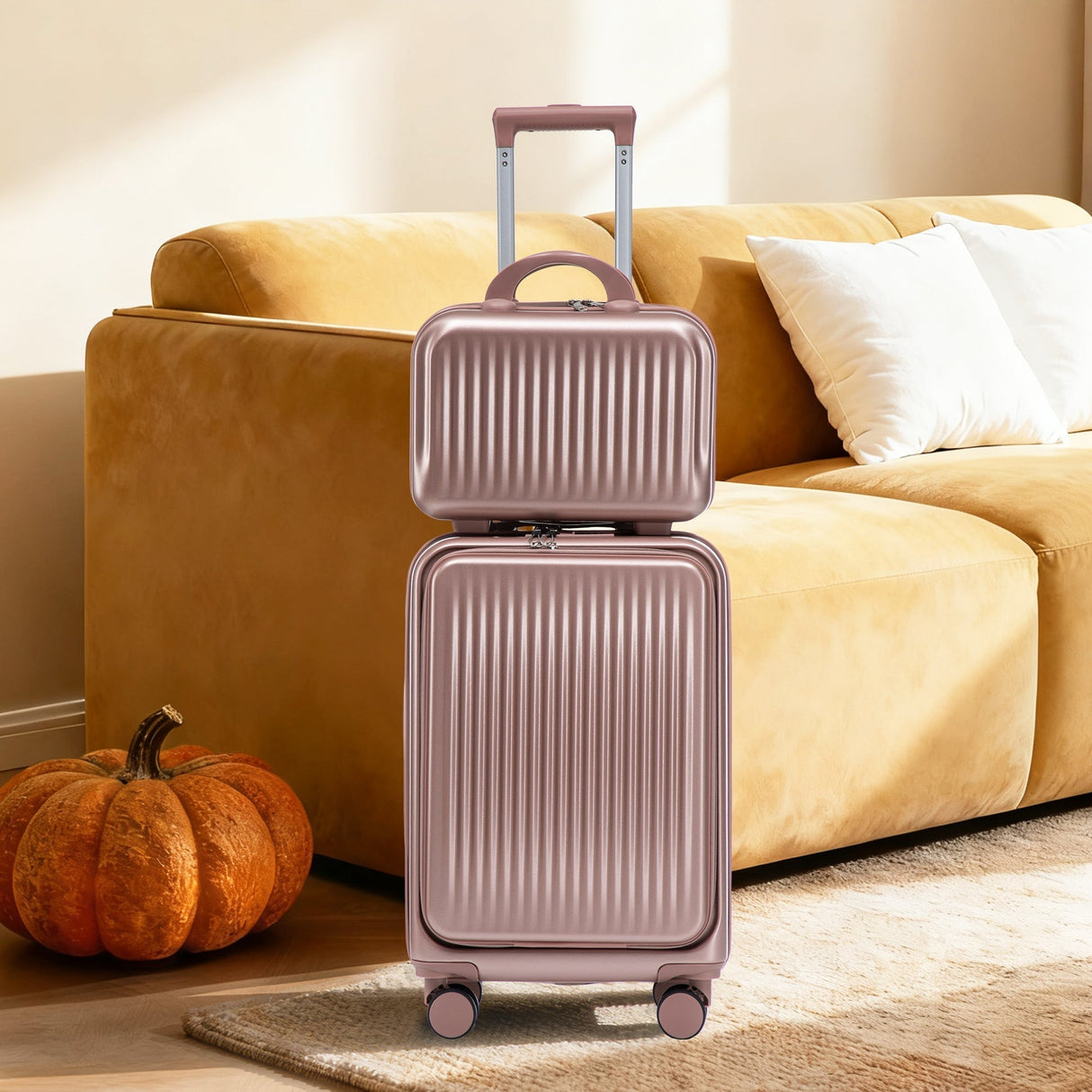 14'/20' 2-Piece ABS Spinner Wheel Luggage Set