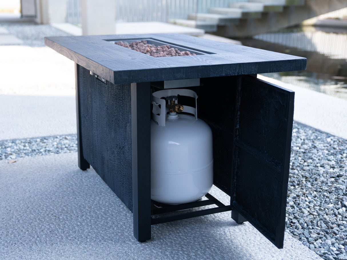 44"W x 25"H Outdoor Propane Fire Pit Table, 50,000 BTU