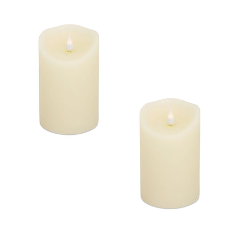 Simplux-LED-Designer-Melted-Wax-Candle-with-Remote-(Set-of-2)-Candles