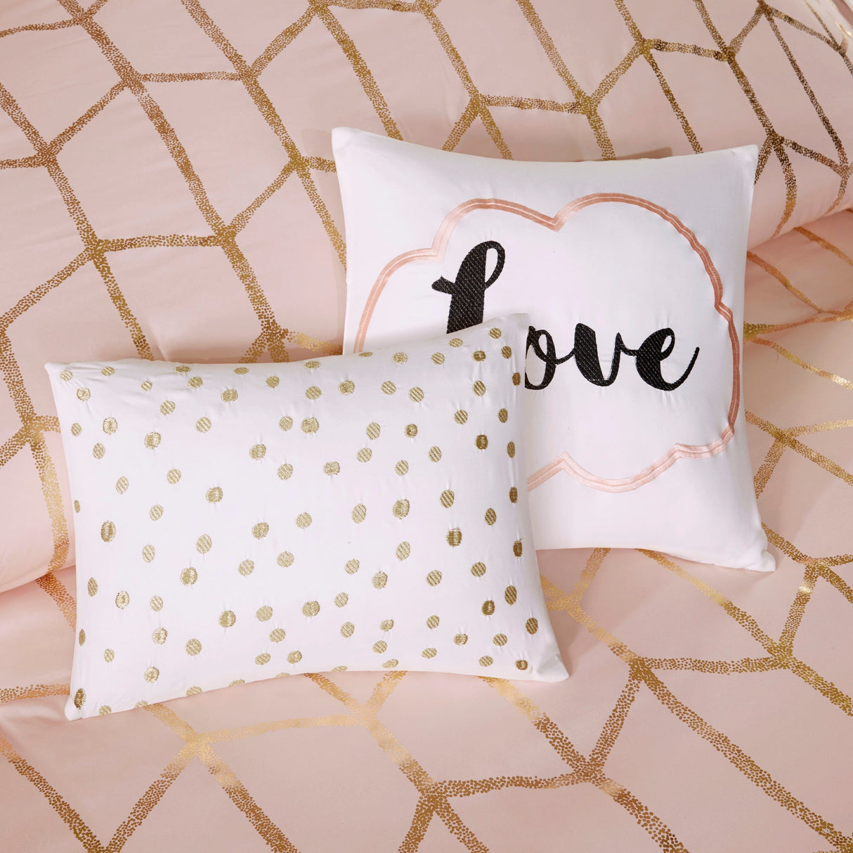 4-Piece Twin/Twin XL 100% Polyester Brushed Printed Comforter Set