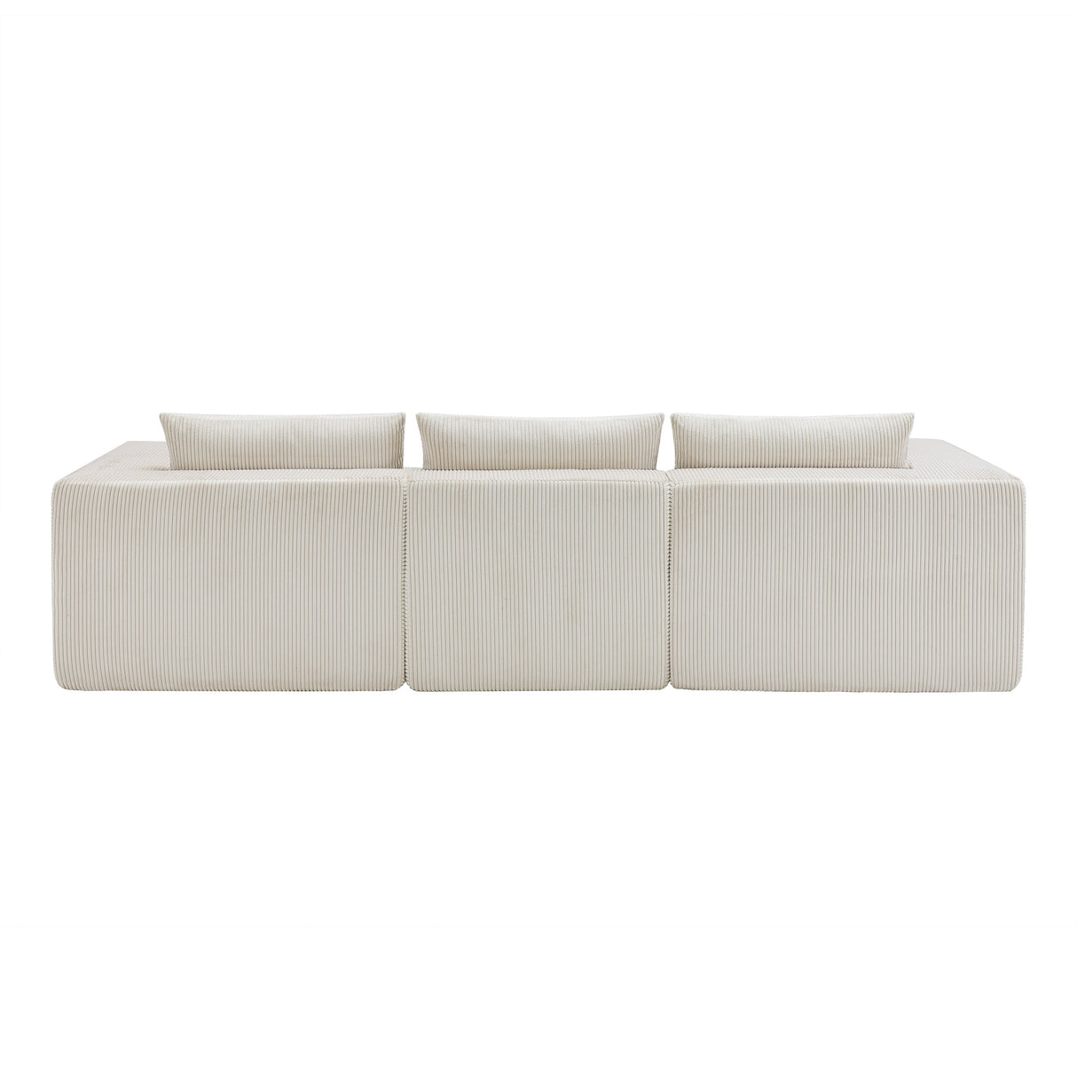107" Compressed Sectional Sofa (Beige)