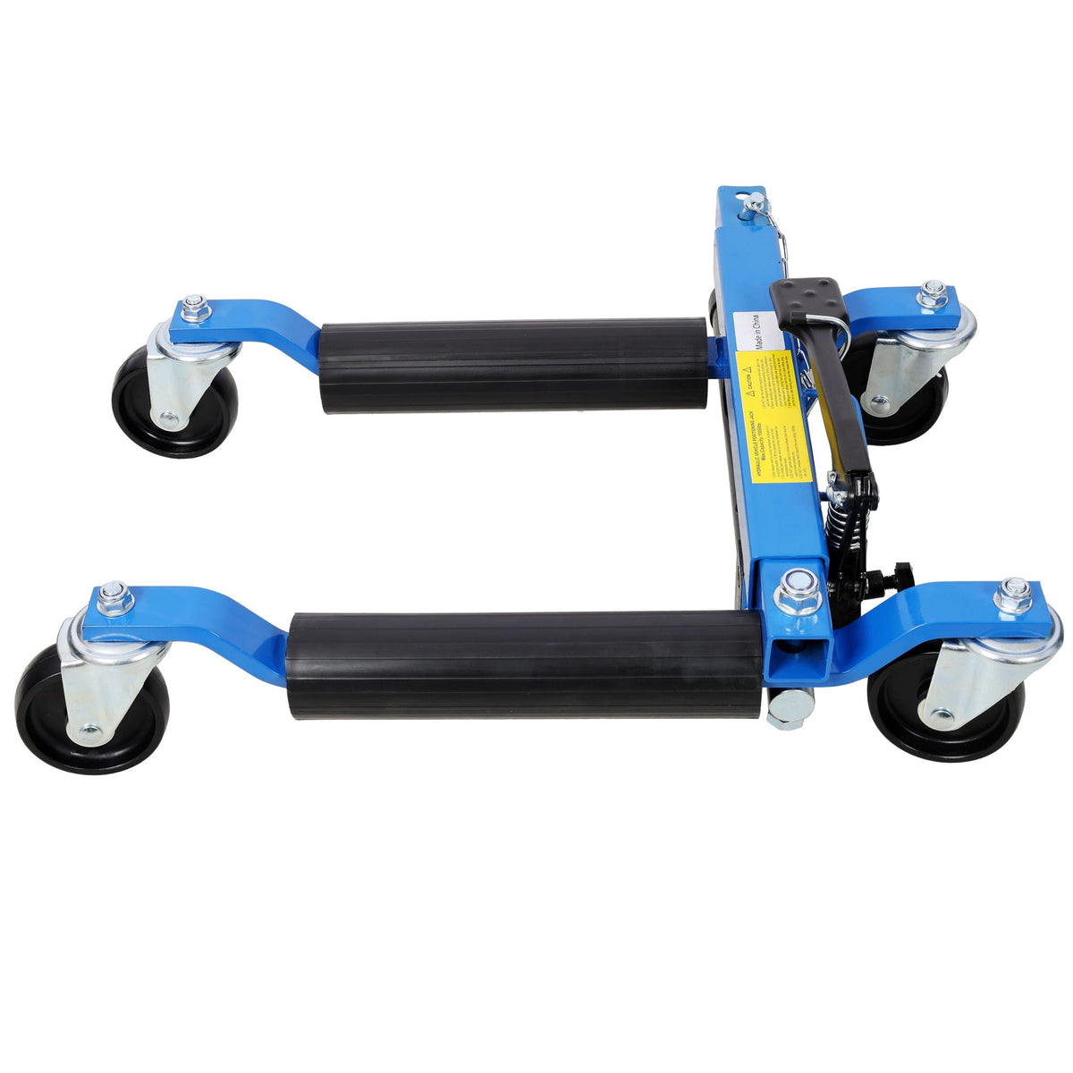 Hydraulic Car Wheel Dolly (Set of 2) With Foot Pedal Lift, 1, 500Lbs Capacity - Black / Blue