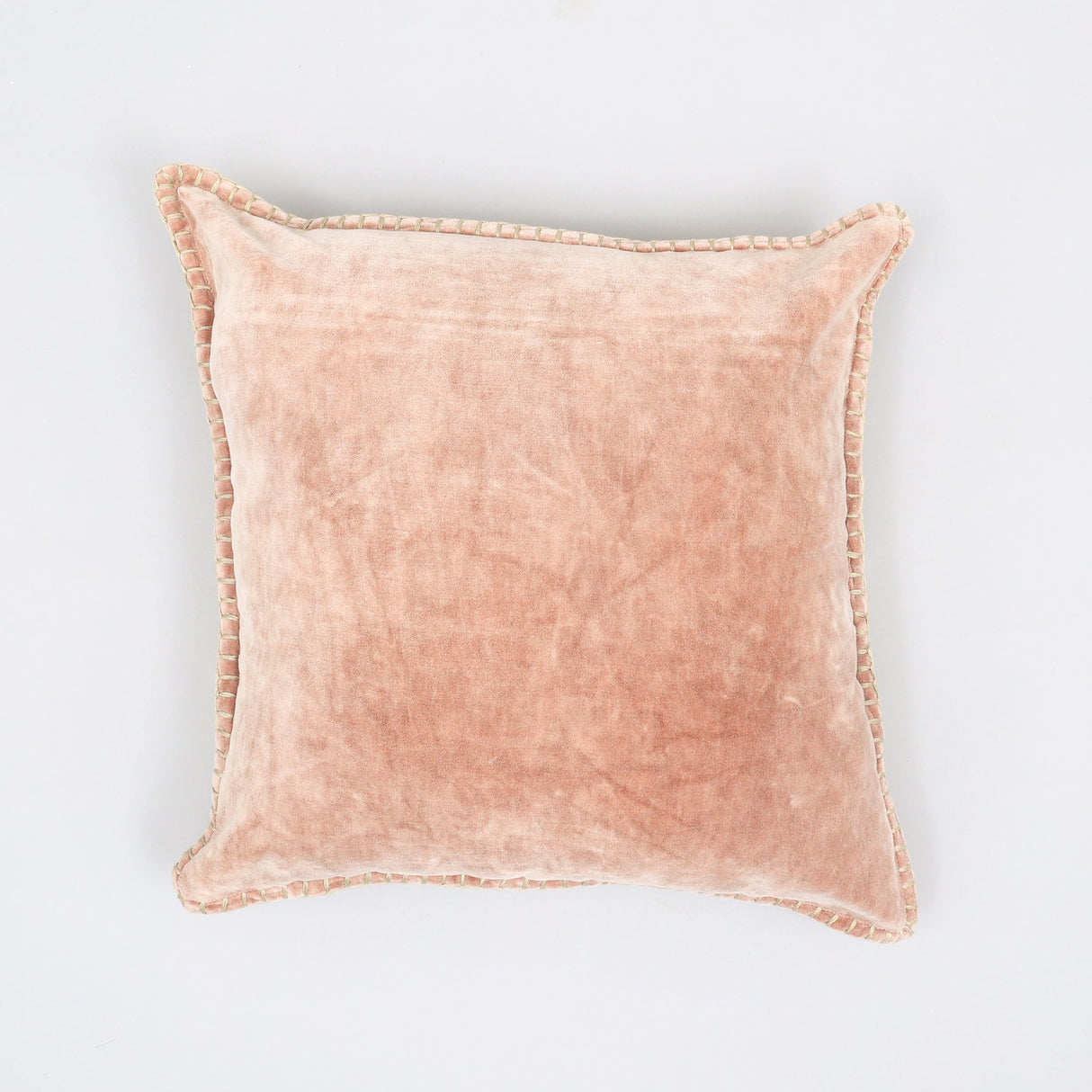 Olivia Stonewashed Velvet Pillow – 19" Square
