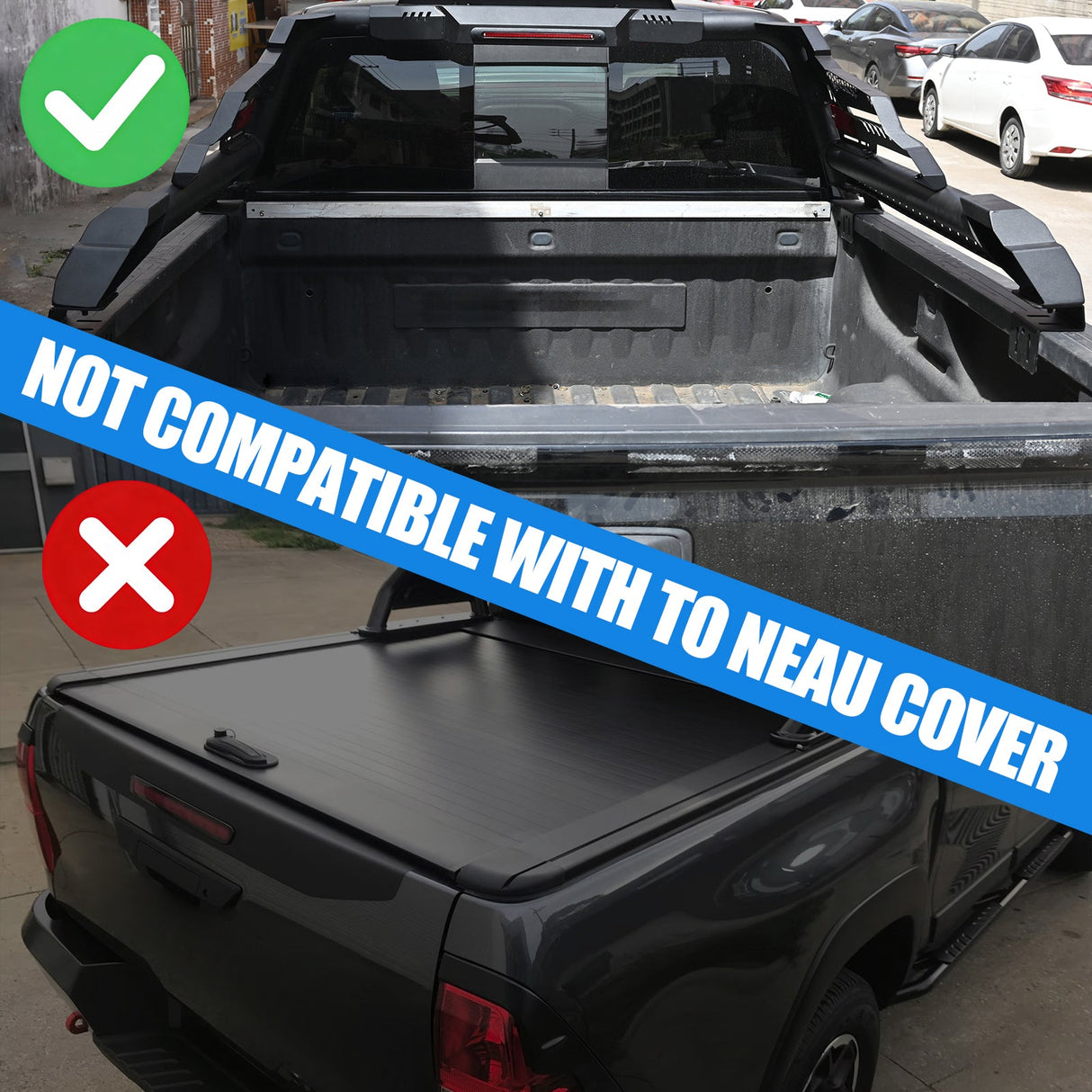 Universal Truck Bed Roll Bar, Steel Chase Rack Sport Bar