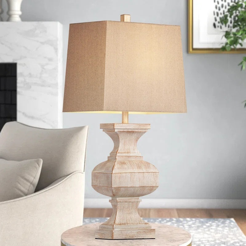 33-inch Large Retro Resin Table Lamp