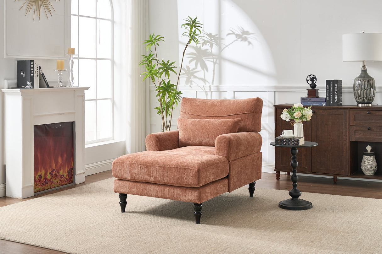 Modern Chaise Lounge Upholstered Indoor Leisure Sofa Recliner