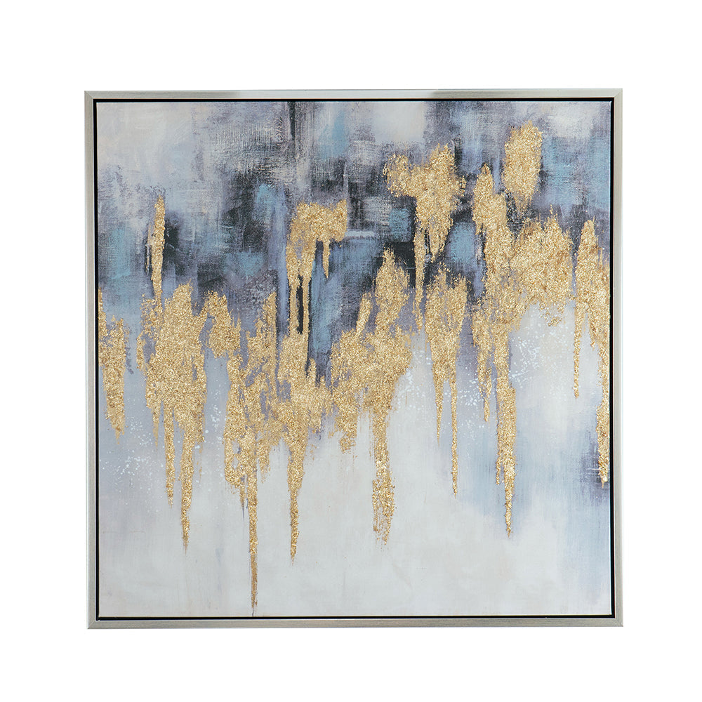 Nautilus Nightfall™ — Hand-Stretched Abstract Canvas Wall Art