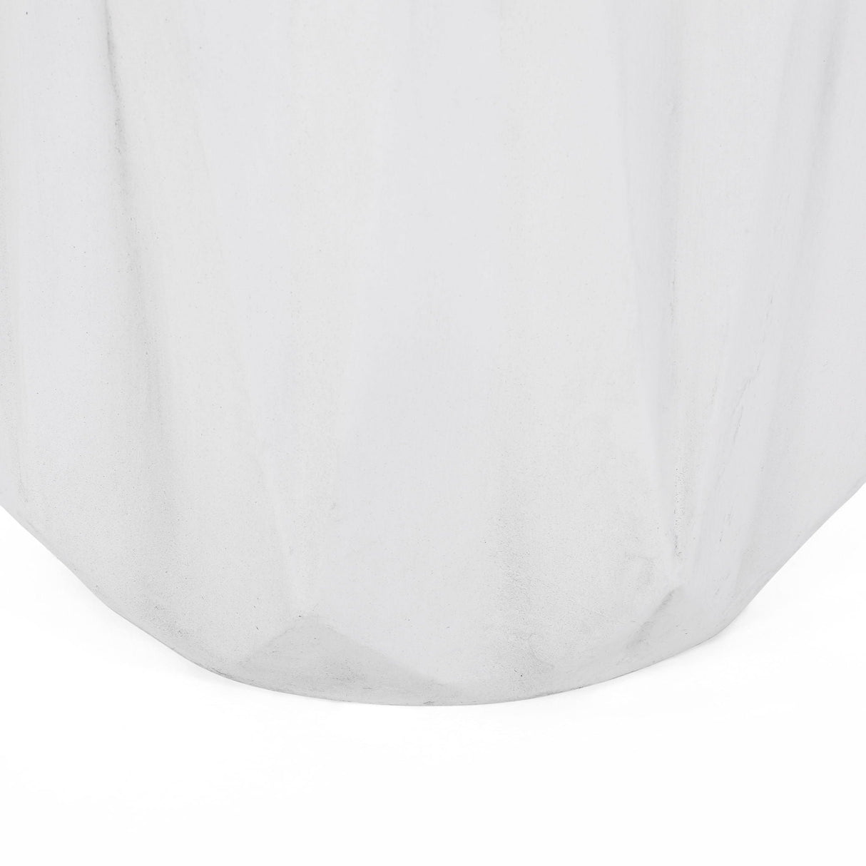 Outdoor Lightweight Concrete Side Table - Antique White