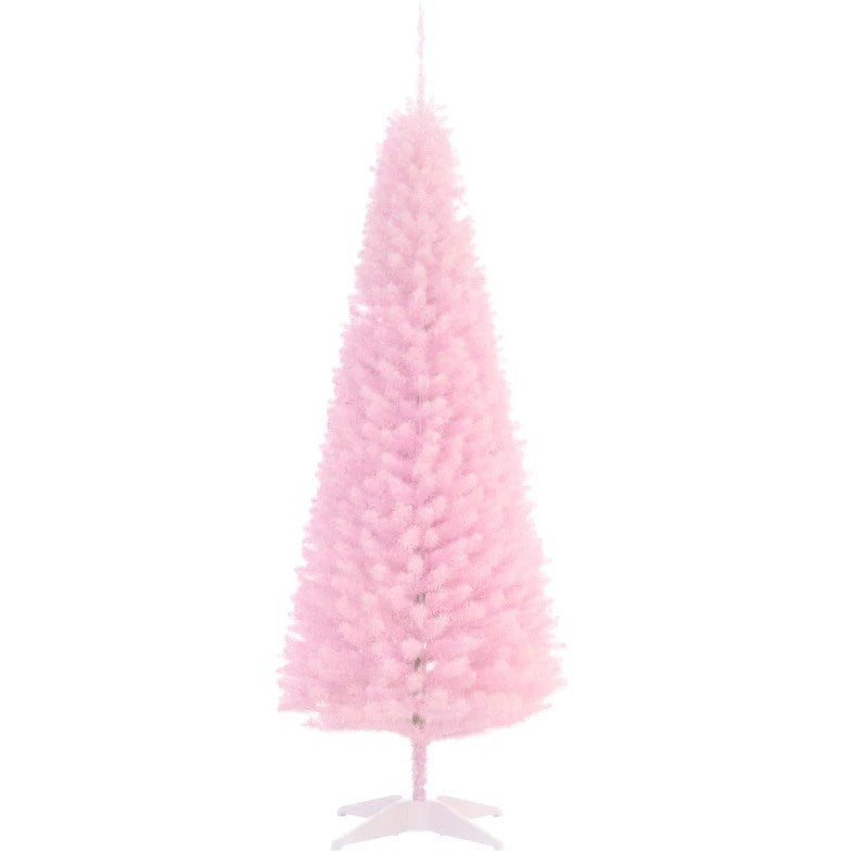 Artificial Pencil Christmas Tree Slim Design with Easy Setup