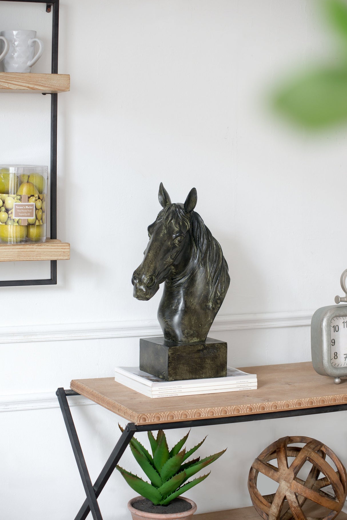 13x5.7x15.8 Equine Sculpture on Base