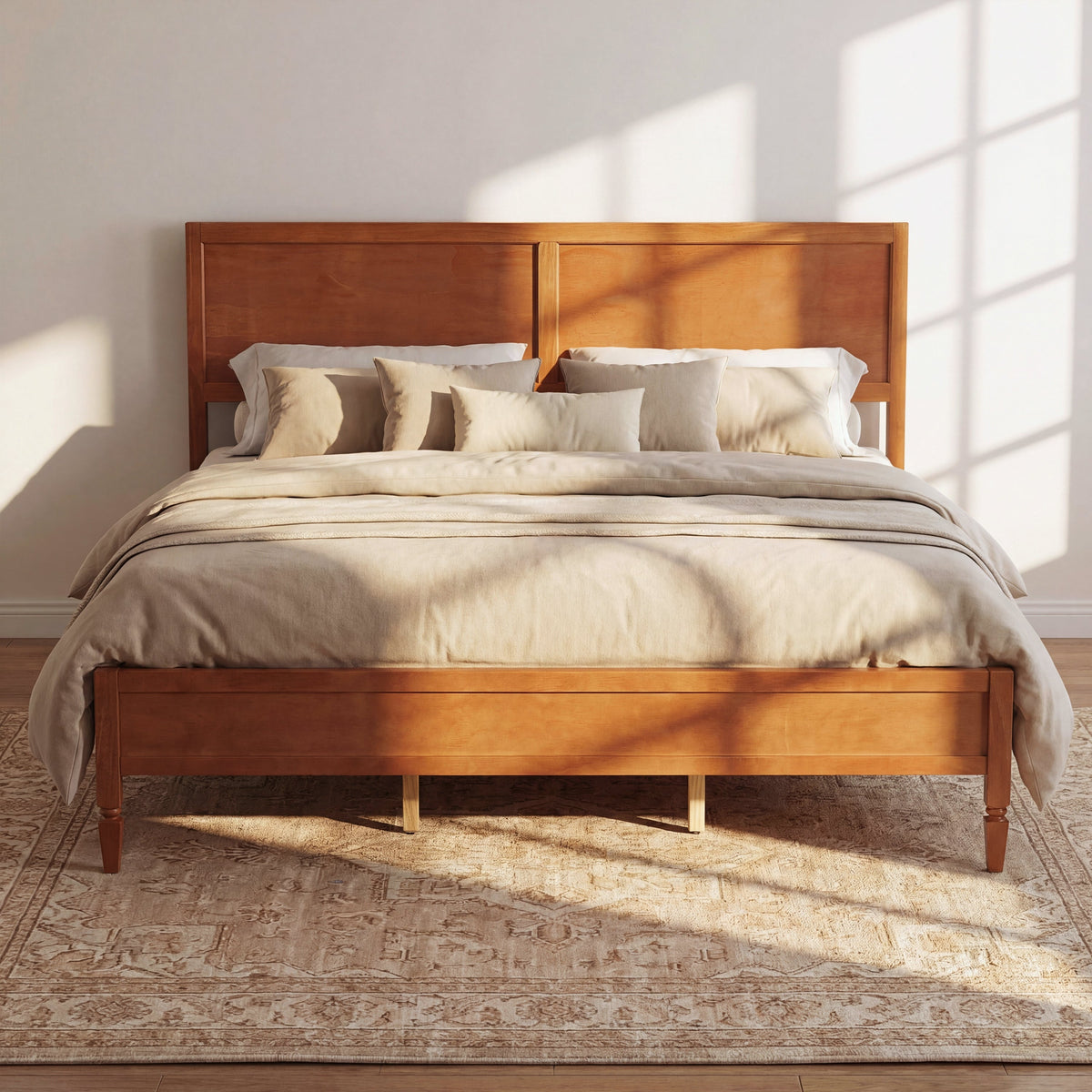 King Size Wood Platform Bed Frame