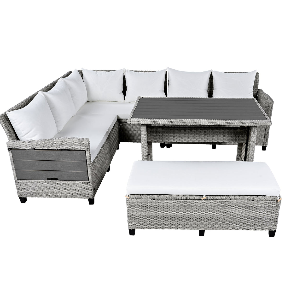 Tomax 5-Piece Outdoor Patio Rattan Sofa Set