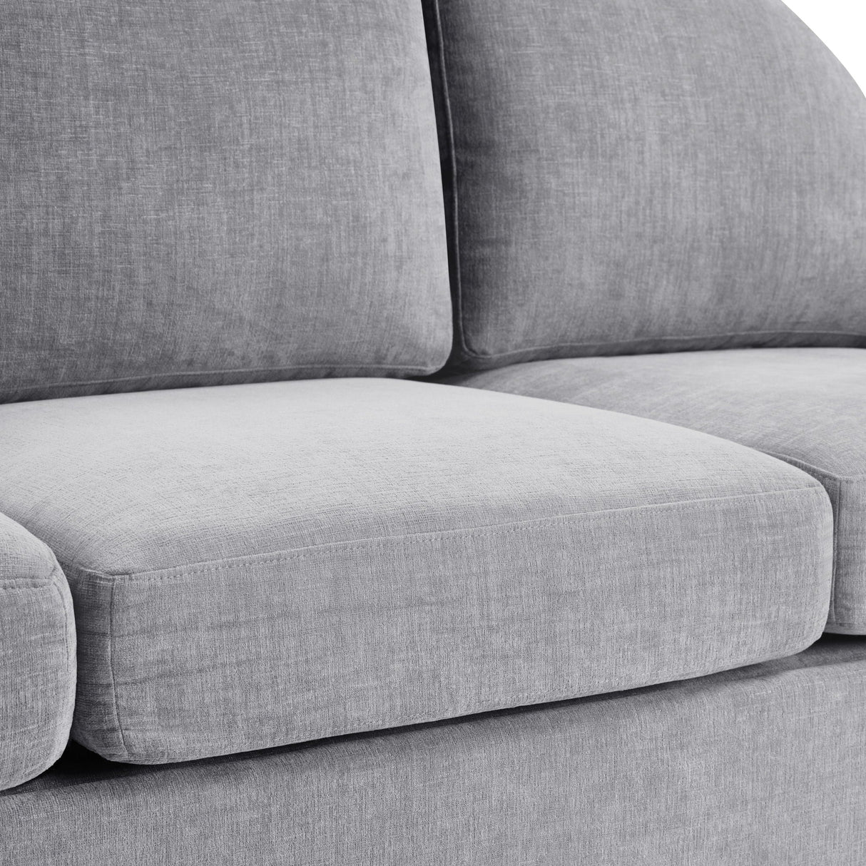 Modern 3 Seater Sofa With Curved Backrest