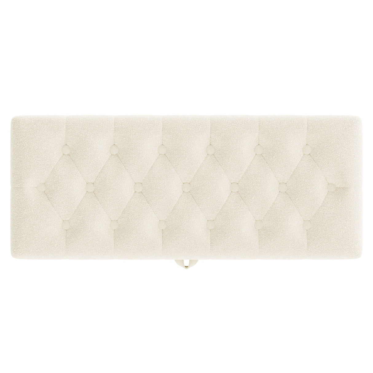 Modern Tufted Storage Ottoman Bench With Metal Legs