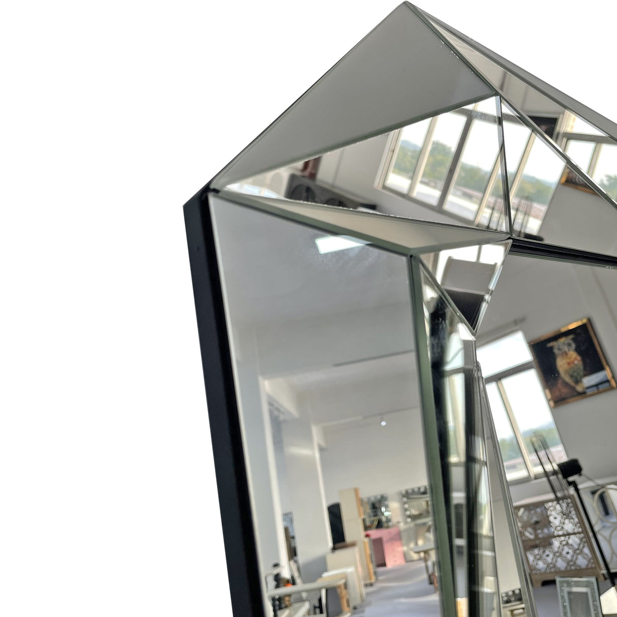 Diamond Shaped Large Wall Mirror