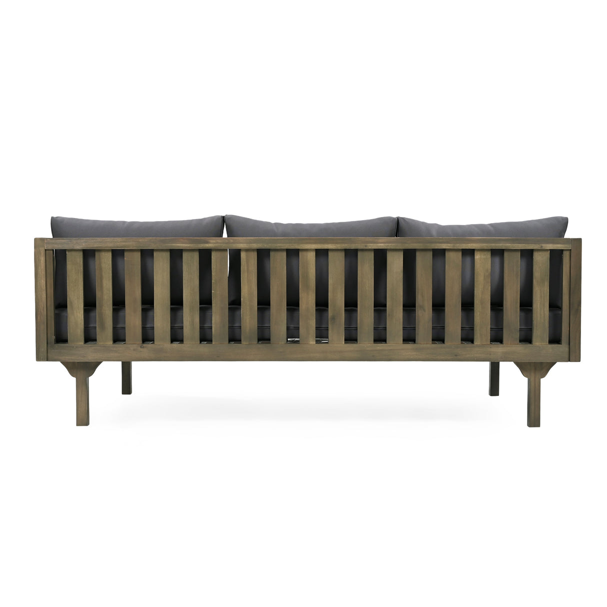 Claremont 3 Seater Daybed with Slat Paneling and Water-Resistant Cushions