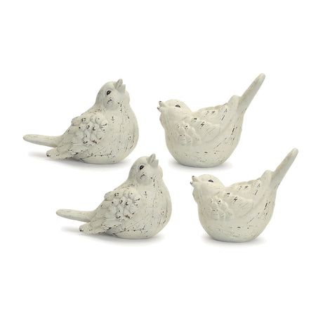 Ivory-terra-cotta-bird-figurine-(set-of-4)-Figurines