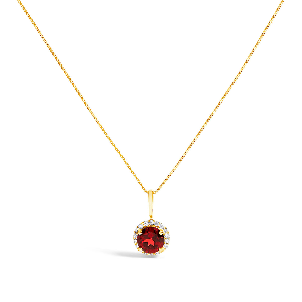 10K White Gold Purple Amethyst and 1/10 Cttw Diamond Accent Halo Pendant Necklace