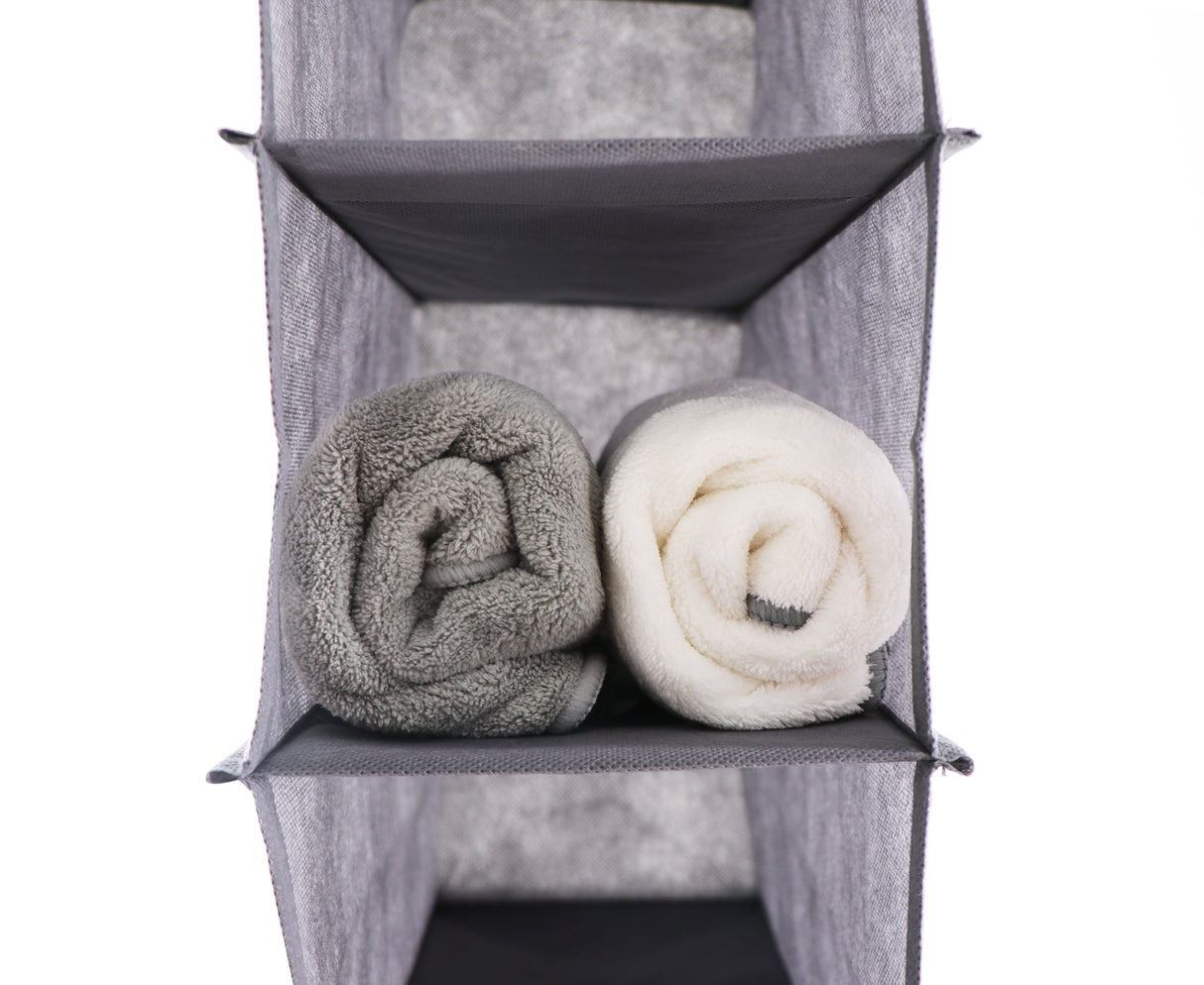 J&V Textiles Hanging Closet Organizer, 6-Shelf & 10-Shelf Options