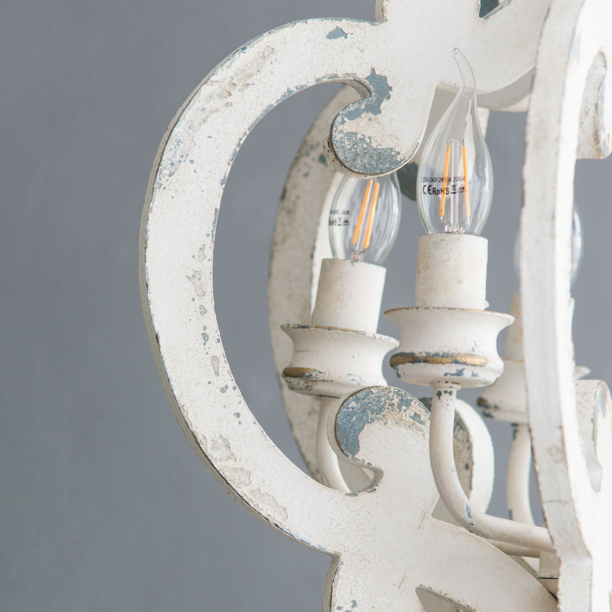 Farmhouse 6-Light Wood Chandelier Pendant Light Fixture