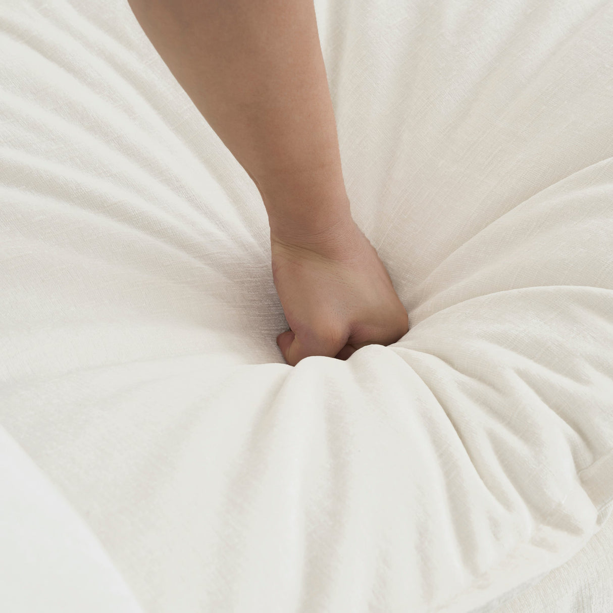 Mid-Century Modern Couch 3-Seater Sofa with Chenille Fabric