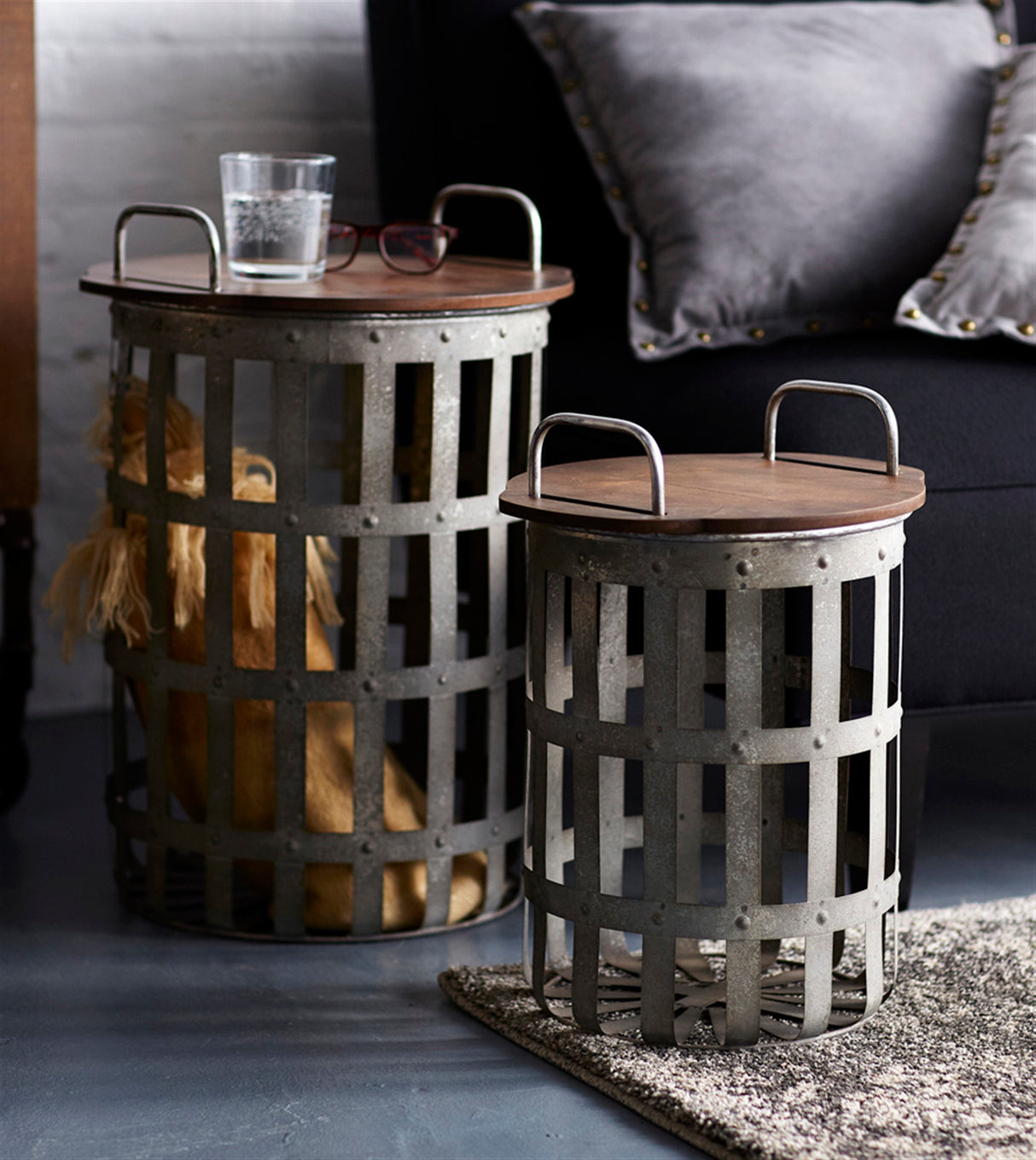 Tampa-Metal-and-Wood-Side-Basket-Tables-(Set-of-2)-Accent-Tables