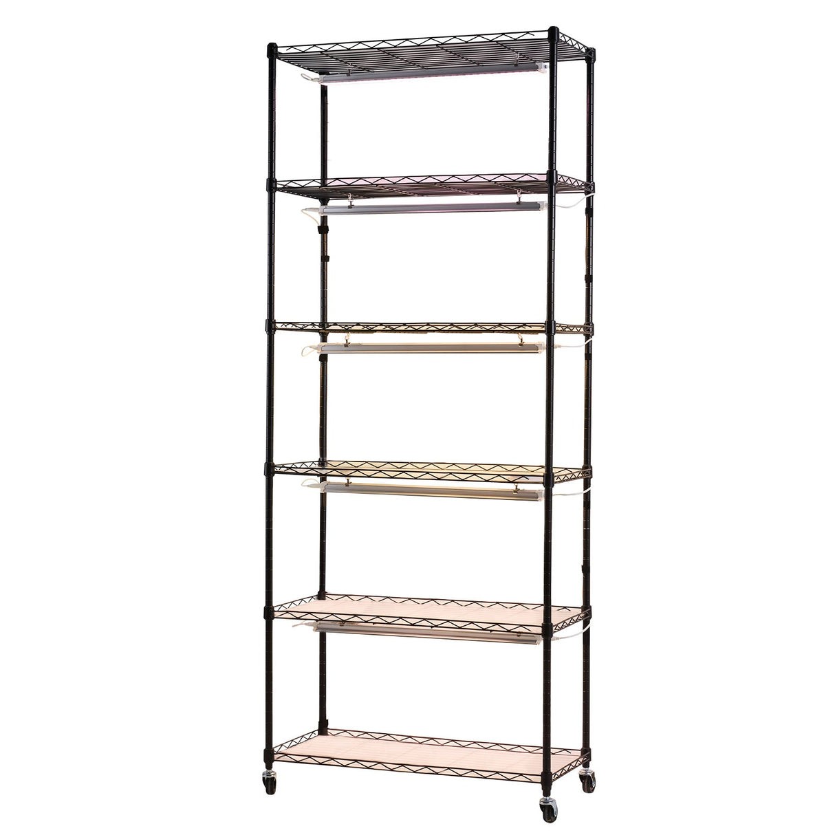 6-Tier Indoor Plant Shelf with Grow Light