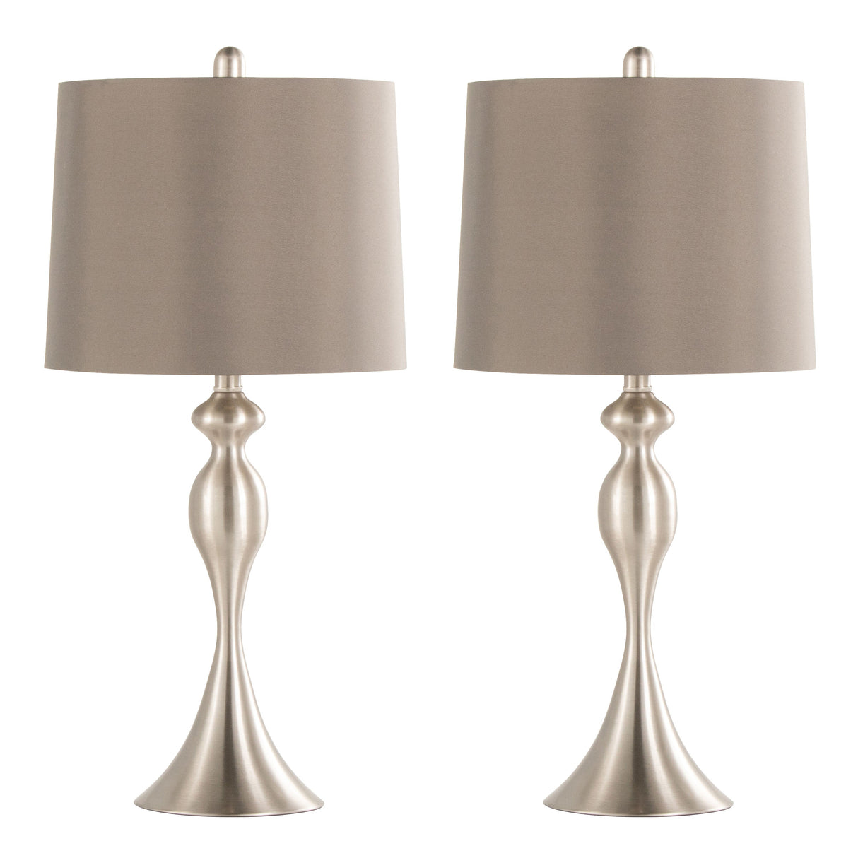 Ashland 27" Contemporary Metal Table Lamp Set of 2