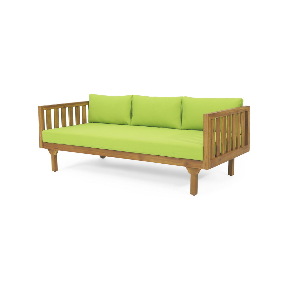 Claremont 3 Seater Daybed Teak Acacia Wood Water Resistant Cushions