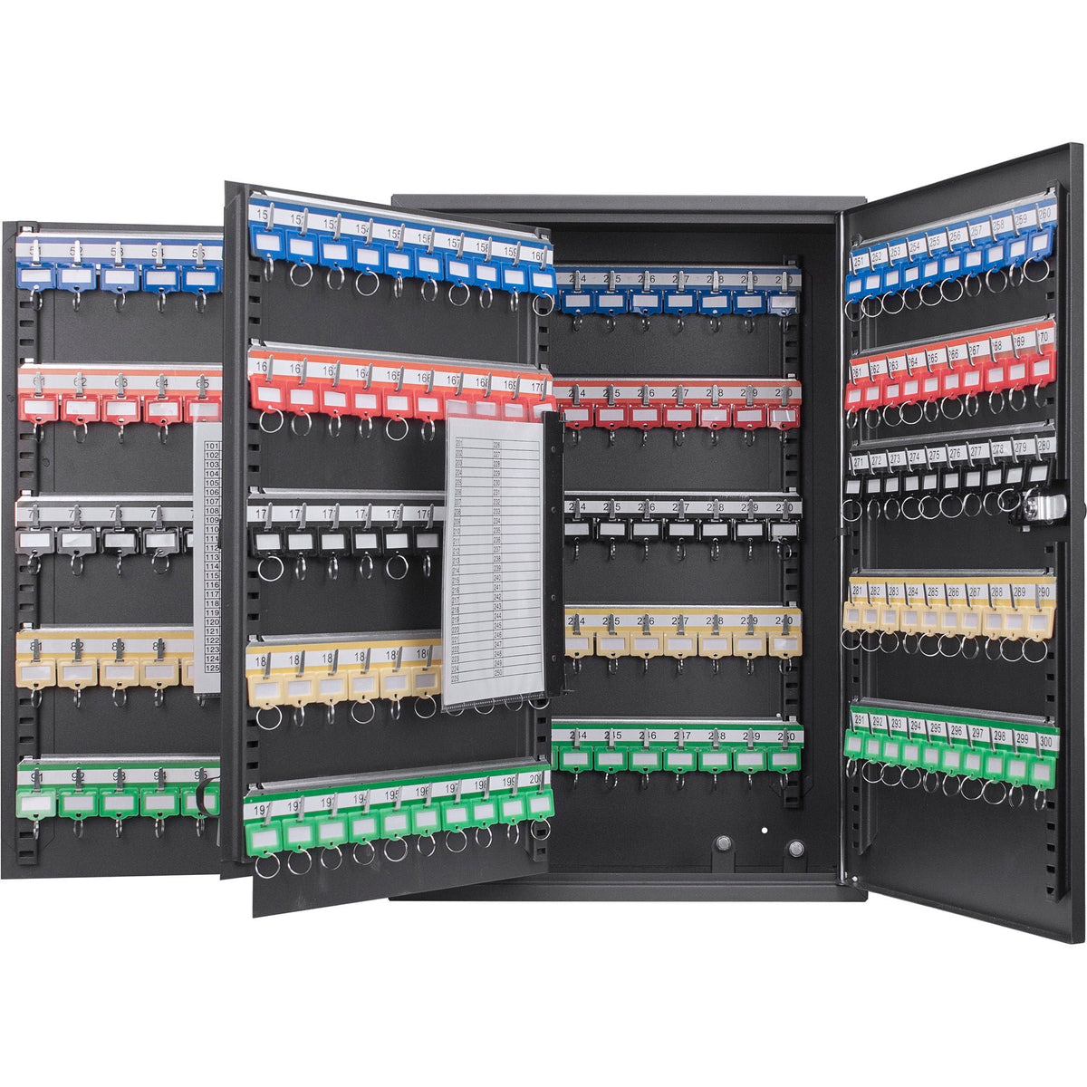 Adjustable Key Cabinet With Combination Lock