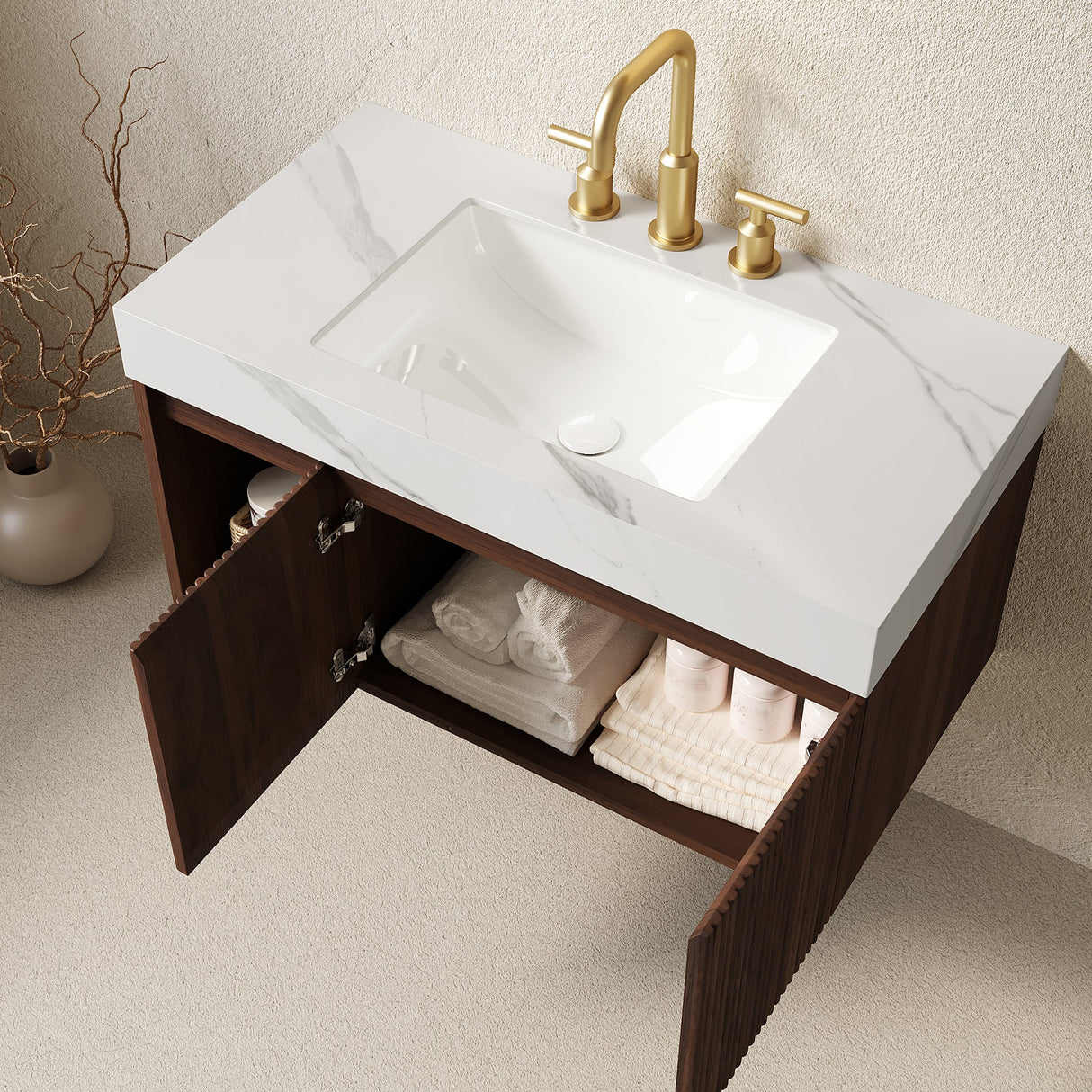 EIDEN 36" Bathroom Vanity & Sink