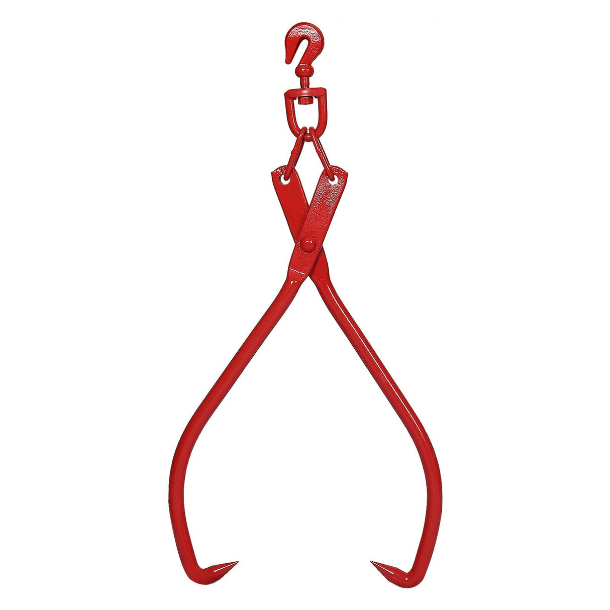 Heavy Duty Log Lifting Tongs Grapple Timber Claw - Red