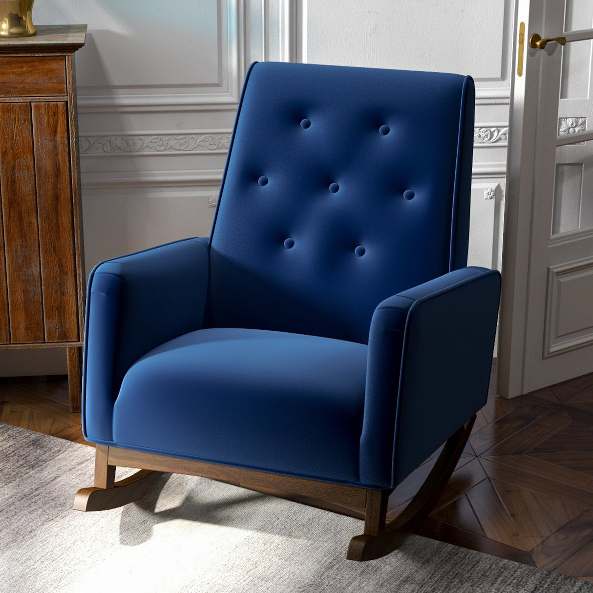 Demetrius - Solid Wood Rocking Chair