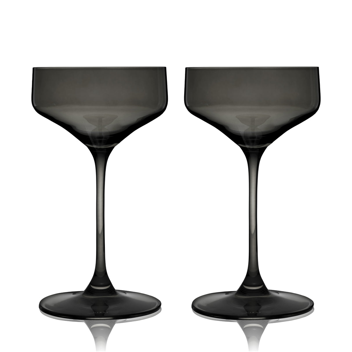 Reserve Nouveau Crystal Coupes in Smoke Viski®