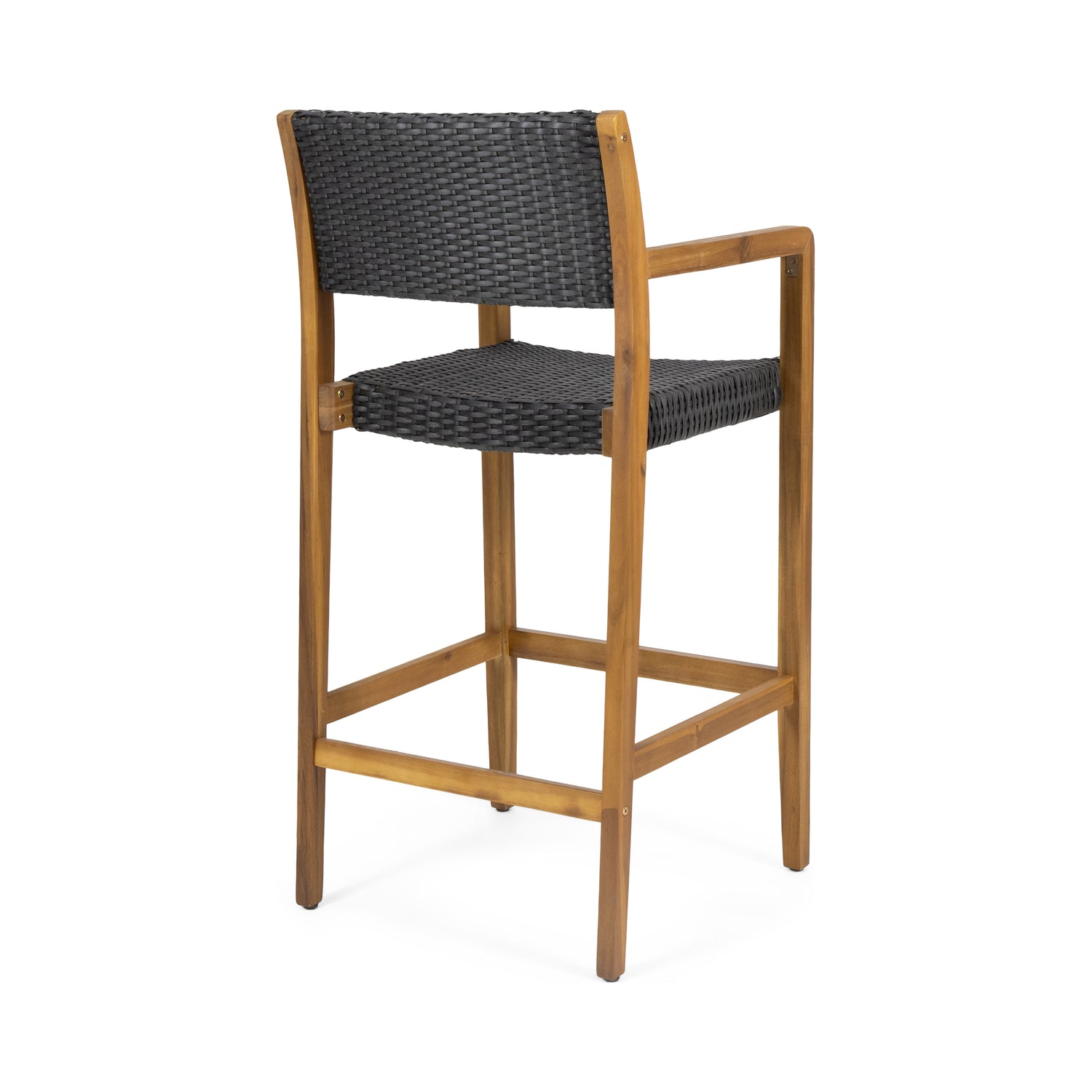 Wicker bar stools set of 2