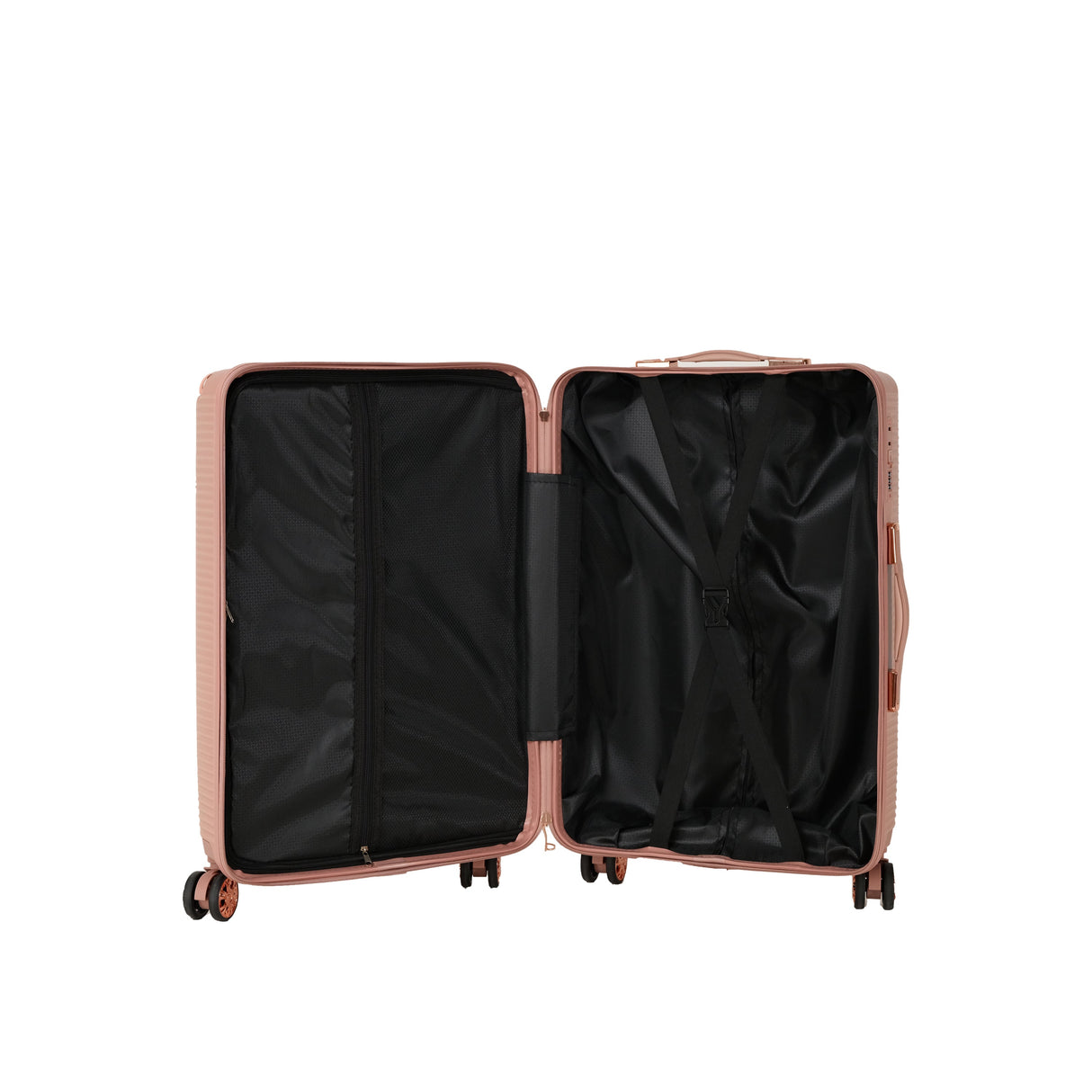 4-Piece Hard Luggage Set with 360° Rotating Wheels and Password Lock