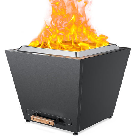 Cyberpit-One-Pro-25-inch-Smokeless-Fire-Pit,-Black-Fire-Pits