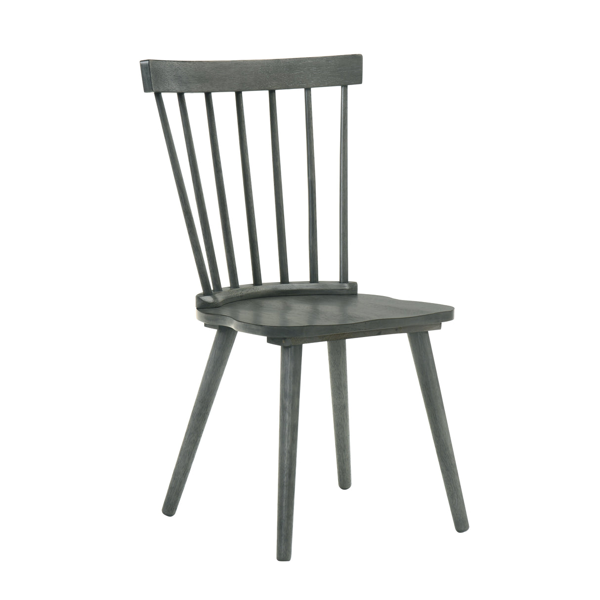 Modern Farmhouse Spindle Back Dining Chairs, Set of 2