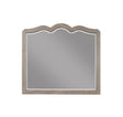 Scallop-Shaped-Mirror,-No-Assembly-Required,-White-Poplar-Finish-Wall-Mirrors